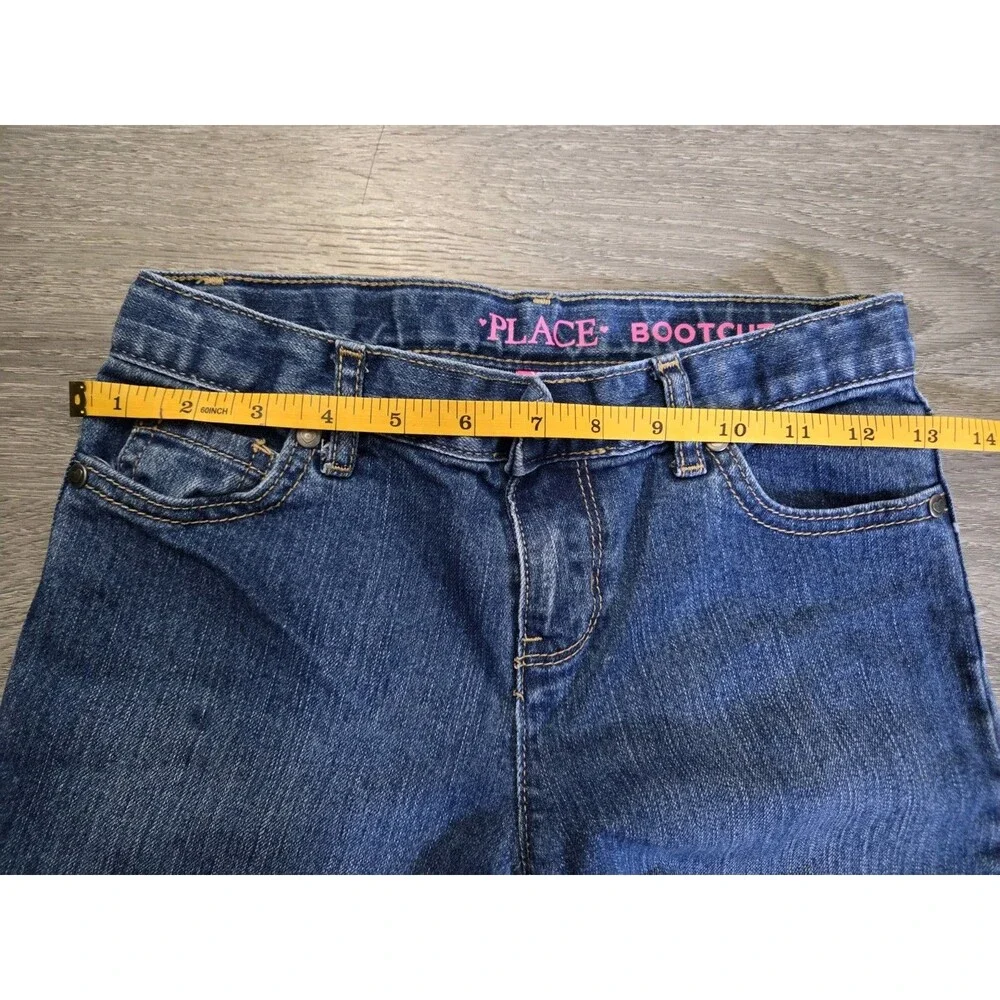 The Children's Place Bootcut Jeans Girls Size 10 Blue Stretch Denim 28x31